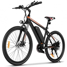 Vivi Bici VIVI Bicicletta Elettrica, 26'' Mountain Bike Elettrica, 250W Bici Elettrica E-Bike Con Batteria Agli Ioni Di Litio Rimovibile Da 36V 10, 4 Ah, 21 Velocità Bici Elettriche (26 Pollici-Giallo)