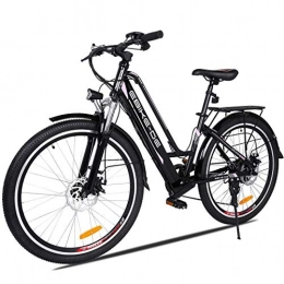 Vivi Bici elettriches Vivi Bicicletta elettrica da 250 W Mountain Bike elettrica per Adulti, Bicicletta elettrica da 26"15Mph con Batteria agli ioni di Litio 8AH, Cambio Professionale a 7 velocità (Black)