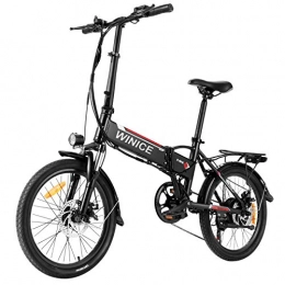 Vivi Bici Vivi Bicicletta Elettrica Pieghevole, 20 Pollici Bici Elettriche 250W Ebike, Bici Elettrica per Adulti con Batteria Rimovibile agli Ioni di Litio da 36V 8Ah, Shimano a 7 velocità, Freni a Doppio Disco