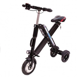 W-BIKE Bici elettriches W-BIKE Bicicletta elettrica Portatile da 350 W / Bicicletta con Pedale Pieghevole e Pneumatico Fat Assist Telaio in Alluminio, velocità Massima Fino a 25 km / h con Raggio di 50 km, Black