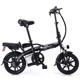 WASEK Bici WASEK Biciclette elettriche pieghevoli, biciclette elettriche, guida di auto a batteria da asporto, mountain bike con ammortizzatori a velocità variabile (black 10A)