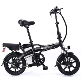 WASEK Bici WASEK Biciclette elettriche pieghevoli, biciclette elettriche, guida di auto a batteria da asporto, mountain bike con ammortizzatori a velocità variabile (black 20A)