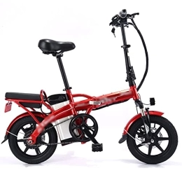 WASEK Bici WASEK Biciclette elettriche pieghevoli, biciclette elettriche, guida di auto a batteria da asporto, mountain bike con ammortizzatori a velocità variabile (red 22A)