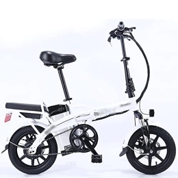 WASEK Bici WASEK Biciclette elettriche pieghevoli, biciclette elettriche, guida di auto a batteria da asporto, mountain bike con ammortizzatori a velocità variabile (white 22A)