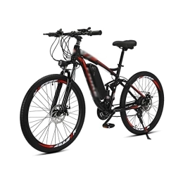 WASEK Bici WASEK Mountain bike elettrica, ciclomotore fuoristrada a doppia scossa a velocità variabile, bicicletta elettrica, scooter pendolari lavoro (red 8A)