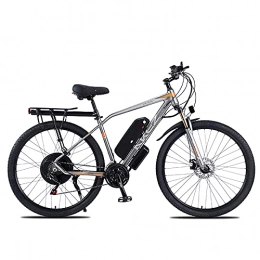 WBYY Bici WBYY 29" Mountain Bike Elettrica 1000W 48V 13AH Batteria Rimovibile Pendolare 21 velocità Ingranaggi E-Bike per Adulti, Grigio