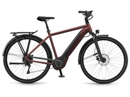 Winora Bici Winora Bike Sinus i10 uomo CRUISE 500Wh 28'' 10-v rosso Taglia 52 2018 (City Bike Elettriche) / E-Bike Sinus i10 man CRUISE 500Wh 28'' 10-s red Size 52 2018 (Electric City Bike)