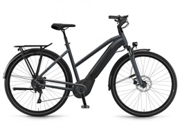 Winora Bici Winora E-Bike Sinus i10 unisex CRUISE 500Wh 28'' 10-v grigio opaco Taglia 44 2018 (City Bike Elettriche) / E-Bike Sinus i10 unisex CRUISE 500Wh 28'' 10-s grey matt Size 44 2018 (Electric City Bike)