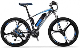 WJJH Mountain Bike Elettrico Adulto, Bici da Neve 250W, Batteria al Litio Rimovibile 36V 10AH per, Bicicletta elettrica a 27 velocit, Ruote Integrate in Lega di magnesio da 26 Pollici,C