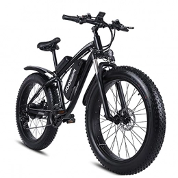 WZW Bici elettriches WZW JM02S 1000W Adulti Bicicletta Elettrica 48V17Ah 4.0 Grasso Pneumatico Montagna Ebike Kit 21 velocità Ingranaggi Impermeabile Elettrico Bicicletta Insieme a LCD Schermo