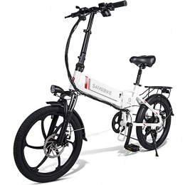 XBSXP Bici XBSXP Bicicletta elettrica Pieghevole con Display LCD 20" / 48 V 10, 4 Ah 350 W, Mountain Bike Intelligente con Batteria al Litio, Bici elettrica da Città Intelligente a 7 velocità per ad