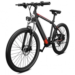 XYZLEO Bici XYZLEO Mountain Bike 27 velocità Bici Elettrica 26 Pollici Lega di Alluminio Super Leggero Potente Bici Ibrida Endurance 80km Basso Consumo Energetico Bici Elettriche Prestazioni Stabili MTB, Rosso