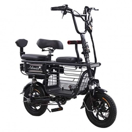 YPYJ Bici YPYJ Bicicletta Elettrica Pieghevole, Bicicletta Elettrica Portatile Portatile Multifunzione Ebike con Batteria al Litio 48V 25Ah, Nero