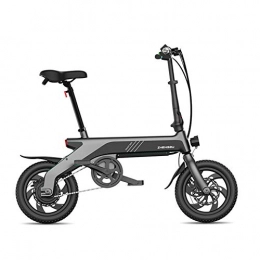 YPYJ Bici YPYJ Bicicletta Elettrica Ultra Batteria Batteria di Litio Luce Bicicletta Pieghevole 12 Pollici Piccola Macchina Elettrica, Grigio