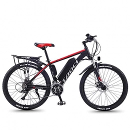 YSHUAI Bici YSHUAI Bicicletta Elettrica da 26" Biciclette Elettriche Bici per Adulti, Bici Elettriche in Lega di Magnesio Biciclette Fuoristrada, Batteria agli Ioni di Litio Rimovibile da 36V 350W per Uomo, Rosso