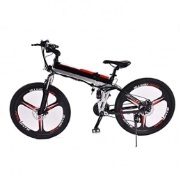 YUN&BO Bici YUN&BO Bicicletta elettrica per Adulto, 26 Pollici 7 Speed ​​Bike Electric City con 8Ah Batteria al Litio, velocità Massima 32 km / h, Adatto a Sabbia, Neve, Spiaggia