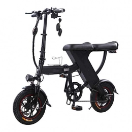 YXZNB Bici YXZNB Biciclette elettriche, con i Pedali 48V 350W Pieghevole Bicicletta elettrica, 11 Ah agli ioni di Litio, Giovani e Adulti Luce della Bicicletta, Nero