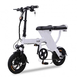 YXZNB Bici YXZNB Biciclette elettriche, con i Pedali 48V 350W Pieghevole Bicicletta elettrica, 20 Ah agli ioni di Litio, Giovani e Adulti Luce della Bicicletta, Bianca