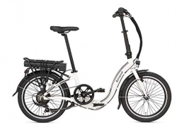 Zemto Bici Zemto - Bicicletta elettrica pieghevole, E-Volt, 36 V, 11, 6 Ah, 420 Wh, colore: Bianco