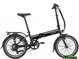 Zemto Bici Zemto E-Volt - Bicicletta elettrica pieghevole, 36 V, 10, 5 Ah, 380 Wh, colore: Nero