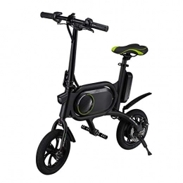 zhangfengjiao Bici elettriches zhangfengjiao Bicicletta Elettrica da 12 Pollici, Auto Elettrica Pieghevole Portatile da 350 W con Doppio Freno a Disco, Fari da 200 Lumen E Fanali Posteriori