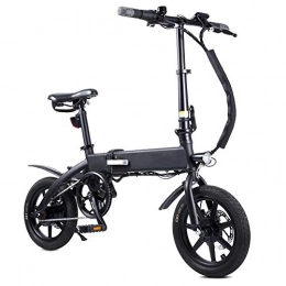 ZIEM Bici ZIEM Bici elettrica Pieghevole, Bici elettriche da 14 Pollici da 250 W per Adulti, Bici elettrica per Il pendolarismo con Assistenza elettrica con Batteria da 10 ah, autonomia da 50 a 55 km