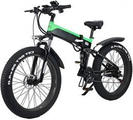 ZJZ Bici elettriches ZJZ Bicicletta elettrica da Città Pieghevole da Montagna, Display a LED Bicicletta elettrica da pendolarismo Motore da 500 W 48 V 10 Ah, carico Massimo 120 kg, Portatile Facile da riporre