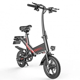 ZXQZ Bici ZXQZ Bici Elettriche, E-Bike Pieghevole da 12 '' per Adulti E Adolescenti, Biciclette Elettriche con Motore con Acceleratore A Batteria Rimovibile 36V 7.5Ah agli Ioni di Litio E Pedalata Assistita