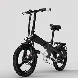 ZXWNB Bici ZXWNB Bicicletta Elettrica Pieghevole per Adulti da Uomo E da Donna per Bicicletta Elettrica con Batteria per Auto A Cinque velocità Ciclomotore da 20 Pollici 48V, A, 25
