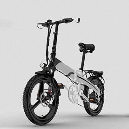 ZXWNB Bici ZXWNB Bicicletta Elettrica Pieghevole per Adulti da Uomo E da Donna per Bicicletta Elettrica con Batteria per Auto A Cinque velocità Ciclomotore da 20 Pollici 48V, C, 25