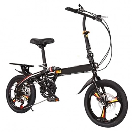 JustSports1 Bici 16 Pollici Pieghevole Bici Città Pieghevole Bicicletta Bicicletta Comodo Ruota Mountain Bike Compatta Pieghevole Pieghevole Pendolare Bicicletta Doppio Disco Freno Freno Studente Bicicletta Ciclabile