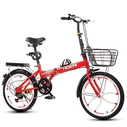 DODOBD Bici pieghevoli 20 Pollici Bicicletta Pieghevole, Bicicletta con Luce a LED, Bici Compatta per Adulti Mini Bici Pieghevole Leggera per Lavorare Bicicletta da Scuola per Uomo Donna