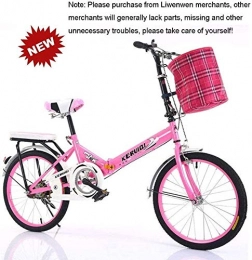 PLYY Bici 20 Pollici Bicicletta Pieghevole Light Work Femminile Adulto Adulto Ultra Variable Light Speed ​​portatile Adulto Piccolo Allievo Maschio Bicicletta Pieghevole Portante Della Bici Della Bicicletta