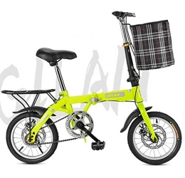 ABDOMINAL WHEEL Bici ABDOMINAL WHEEL Bicicletta Pieghevole, 6 velocità Doppio Freno a Disco Sport, Ultra Leggera Portatile Mini Studente Adulto e Donna Scooter