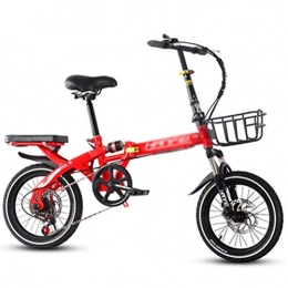 ADOSB Bici ADOSB Bicicletta Pieghevole - personalità della Moda Casa Pieghevole Bicicletta personalità Assorbimento degli Urti Ultra Leggero Portatile Bicicletta Pieghevole squisita e Durevole