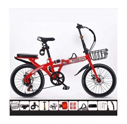 ADOSB Bici ADOSB Pieghevole Bicicletta - personalità Home Personality Pieghevole Bicicletta Assorbimento degli Urti Ultra Leggero Portatile Bicicletta Pieghevole squisita e Durevole