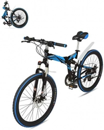 Ceiling Pendant Bici Adult-bcycles BMX Folding Mountain Bike for Adulti 26 Pollici Bici di Montagna Anteriore e Ammortizzatore Posteriore in Acciaio al Carbonio Pieghevole Telaio Pedale Doppio Freno a Disco Pieghevole