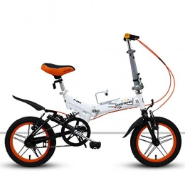 AI CHEN Bici pieghevoli AI CHEN Bicicletta Pieghevole a 14 Pollici a velocit Singola La Bicicletta pu Essere Equipaggiata con Ruota ausiliaria Pull Micro Mountain Shock Absorber Bicycle Studenti Adulti