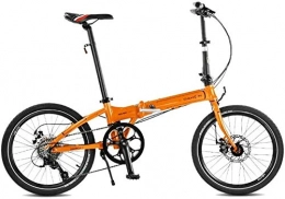 AJH Bici pieghevoli AJH Biciclette Pieghevoli di Biciclette Universale Pieghevole Donne Bicicletta a 6 Marce da 20 Pollici Set di Ruote Shifting Compact Folding (Colore: Nero, Dimensioni: 150 * 30 * 108 Centimetri)