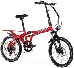 AJH Bici pieghevoli AJH Biciclette Pieghevoli Pieghevole Student Bicicletta Portatile Bicicletta Ultra Light Piccolo Questa velocità Cambio Auto da 20 Pollici Adatto a 145-190cm