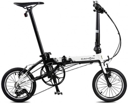 AJH Bici pieghevoli AJH Pieghevole Biciclette Pieghevoli Bicicletta Unisex 14 Pollici Piccola Ruota della Bicicletta Portable 3 velocità della Bicicletta (Colore: G, Dimensioni: 120 * 34 * 91cm)