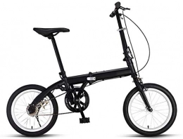 XIN Bici pieghevoli Ambientazione esterna 16in Folding Bike bicicletta della montagna singolo Speed ​​Cruiser Studente di Sport Ciclismo Ultralight portatile pieghevole bici Uomo Donna leggero pieghevole Damping biciclet