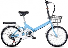 XIN Bici Ambientazione esterna 20in Folding Bike bicicletta della montagna Cruiser 6 velocità Sport Ciclismo alto tenore di carbonio in acciaio ultraleggero portatile pieghevole bici Uomo Donna leggero pieghev