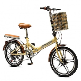 angelfamily Bici pieghevoli angelfamily Bicicletta Pieghevole 20 Pollici 6Velocità Variabile, Bici Pieghevole Telaio in Acciaio ad Alto Tenore di Carbonio, Folding Bike Adatto per Adulti e Adolescenti, Bici da Città