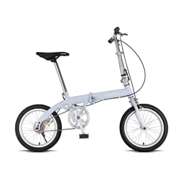 AOHMG Bici AOHMG Bicicletta Pieghevole Adulto, Single Velocita Bici Pieghevoli Unisex, Blue_16in