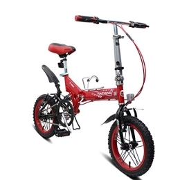 AOHMG Bici pieghevoli AOHMG Bicicletta Pieghevole Road Bike Bici Pieghevoli, Unisex, Red_14in