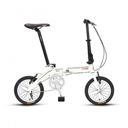 XIAXIAa Bici pieghevoli Bici, Bici Pieghevole Portatile da 14 Pollici, Bici da Pendolare Alla Moda, Telaio in Lega Di Alluminio, Sedile Regolabile, per Adulti / Studenti / C / 115x80cm