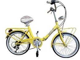 CICLI CASCELLA Bici pieghevoli BICI BICICLETTA 20 CASCELLA CANDY PIEGHEVOLE CAMBIO SHIMANO 6V (Giallo)