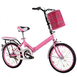 MILUCE Bici Bici da città pieghevole 16 pollici 20 pollici- Piccola bicicletta portatile, bici da strada per studenti umani in mountain bike da viaggio per bicicletta da esterno per donna regolabile ( Size : 16 )