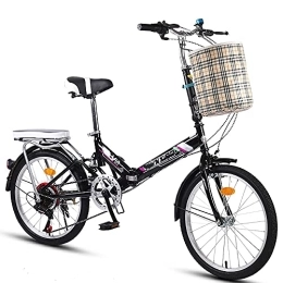 ITOSUI Bici Bici da città pieghevole, bicicletta pieghevole da 16 / 20 / 22 pollici in lega leggera, mini bicicletta pieghevole per velocità di comfort portatile per uomini e donne, bicicletta casual pieghevole legge